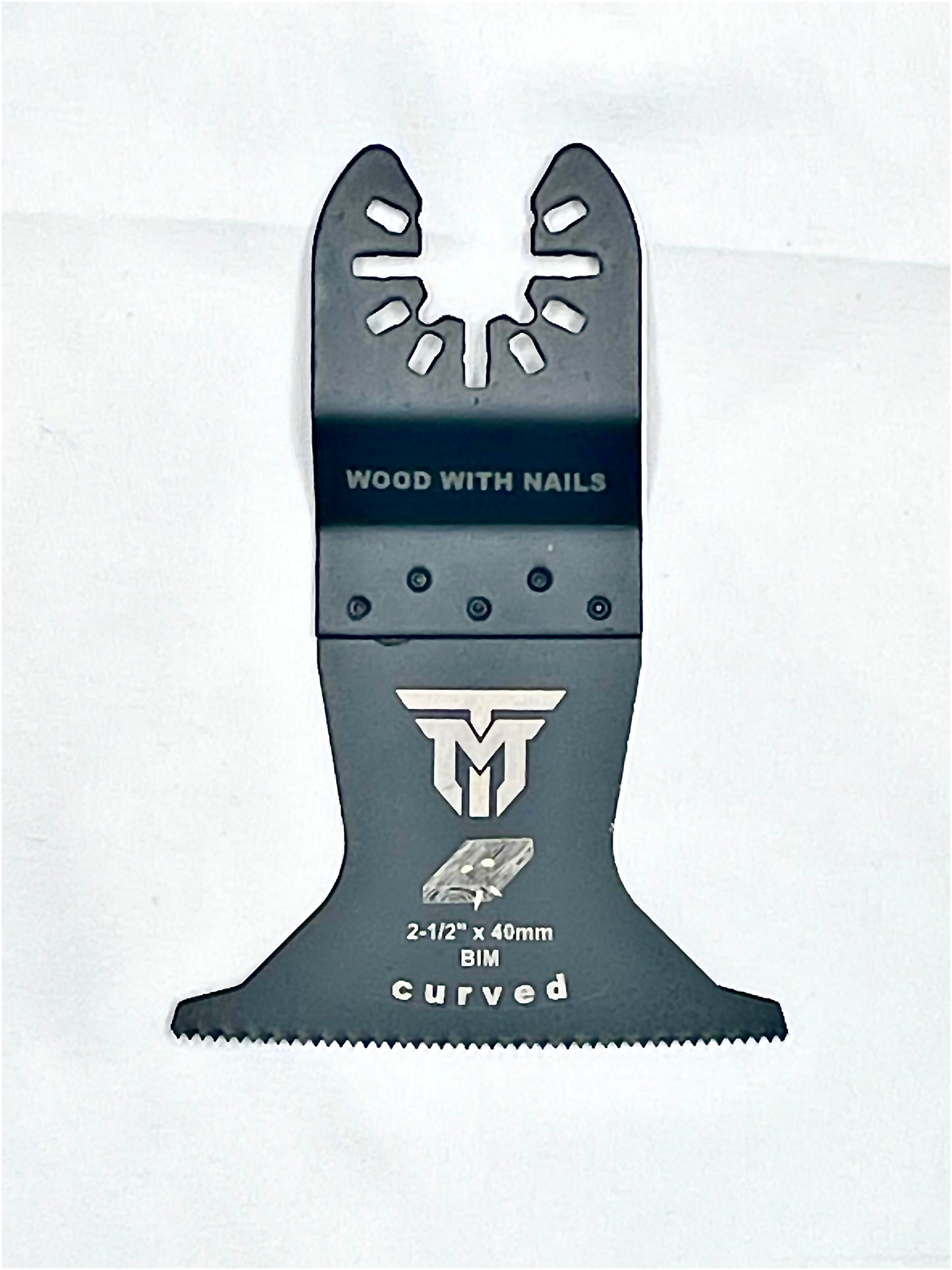 Trademark Industrial Universal Fit Curve Tech 2-1/2" Hardwood High Carbon Steel Oscillating Blade