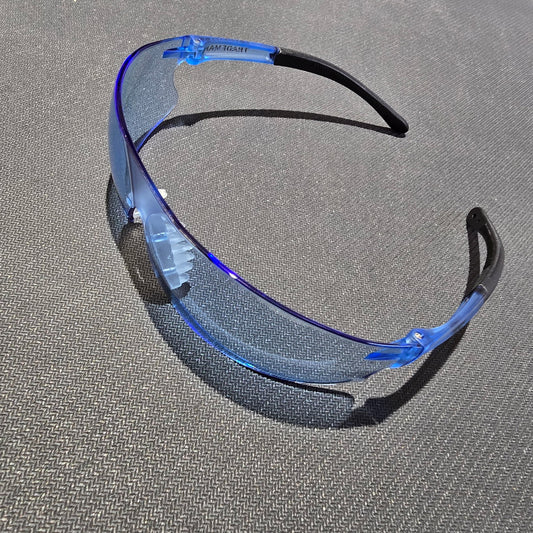 Trademark Industrial Anti Fog/ Scratch Blue Safety Glasses