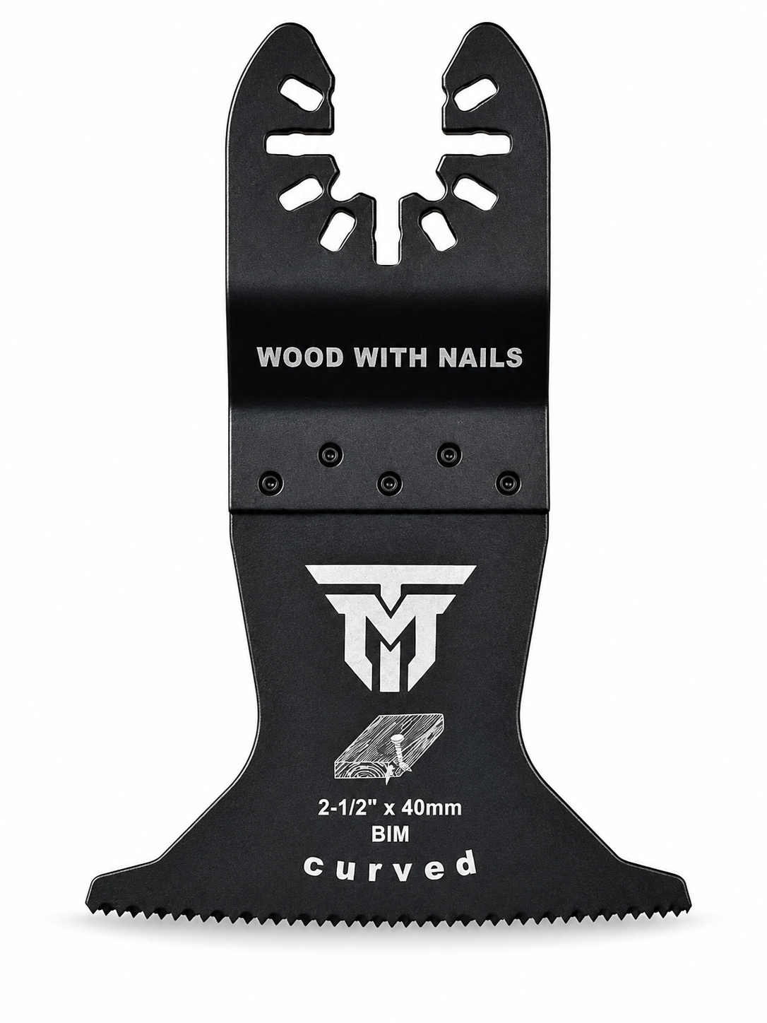 Trademark Industrial Universal Fit 2-1/2" Wood with Nails Bi-Metal Oscillating Blade