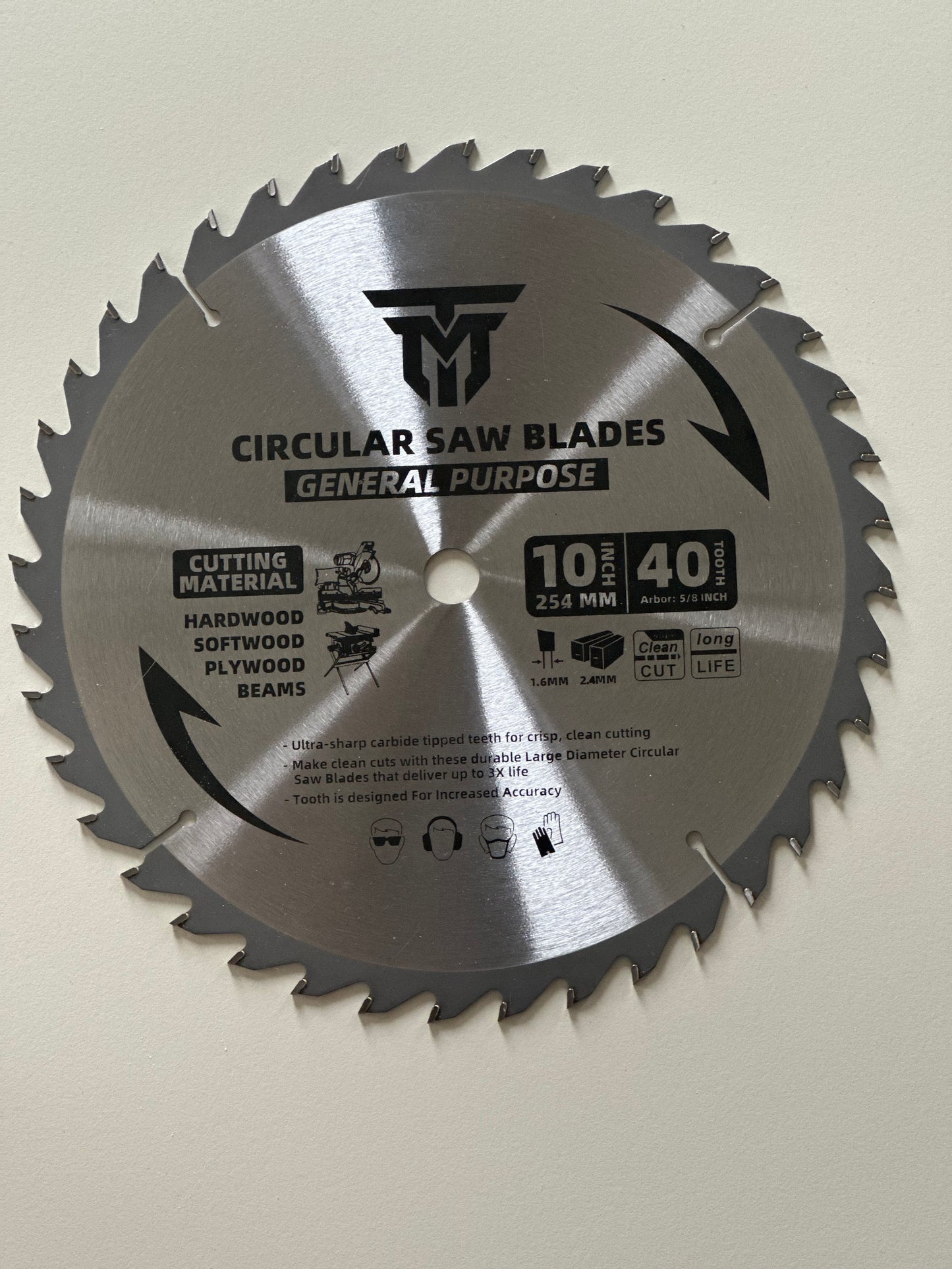 Trademark Industrial 10" 40 Tooth Table Saw Blade
