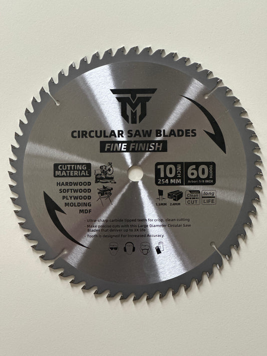 Trademark Industrial 10" 60 Tooth Table Saw Blade