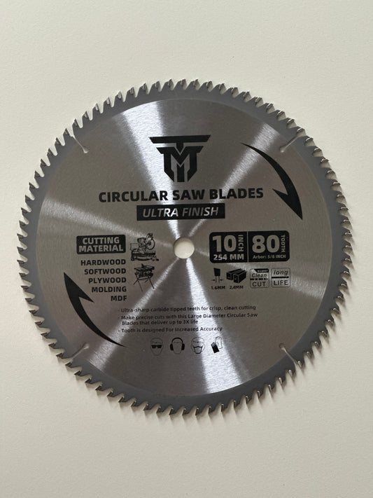 Trademark Industrial 10" 80 Tooth Table Saw Blade
