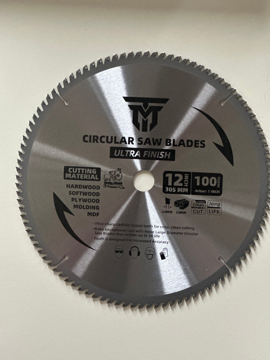 Trademark Industrial 12" 100 Tooth Miter Saw Blade