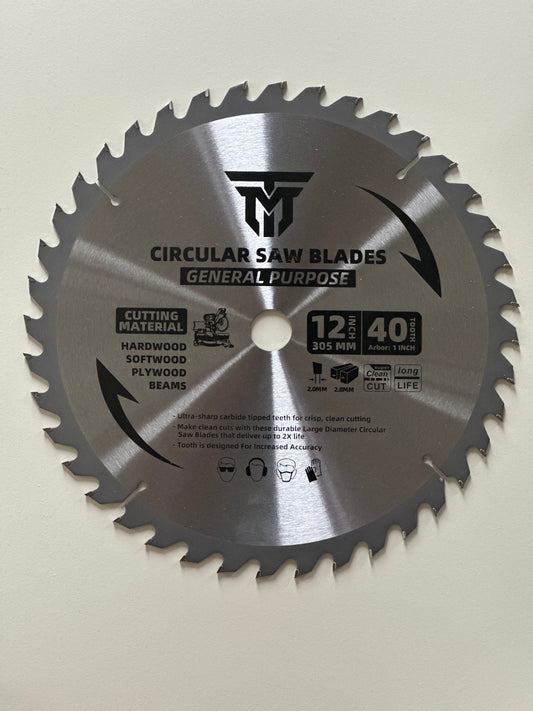 Trademark Industrial 12" 40 Tooth Miter Saw Blade