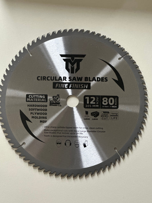 Trademark Industrial 12" 80 Tooth Miter Saw Blade