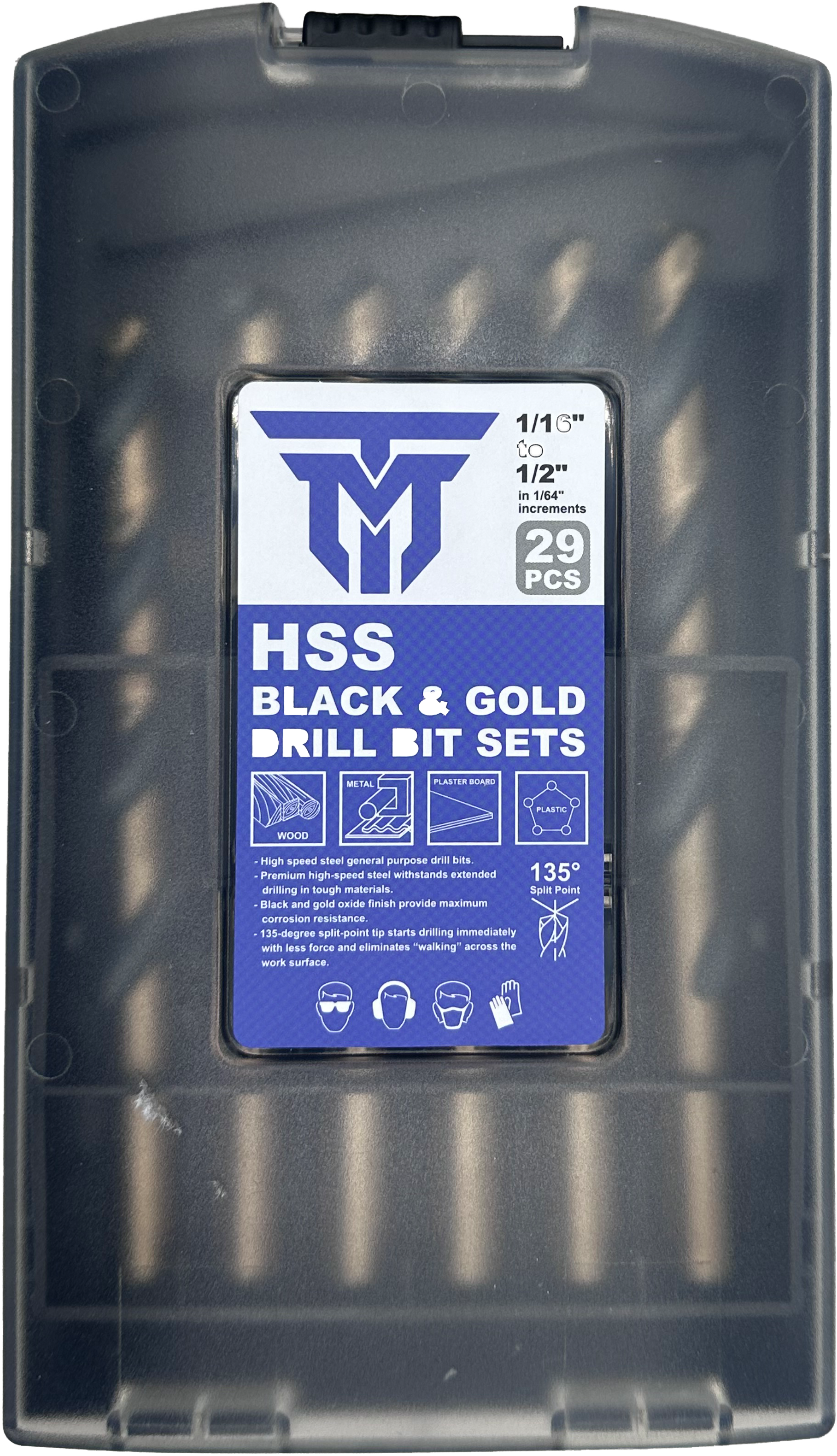 Black and Gold HSS Drill Bit Set 