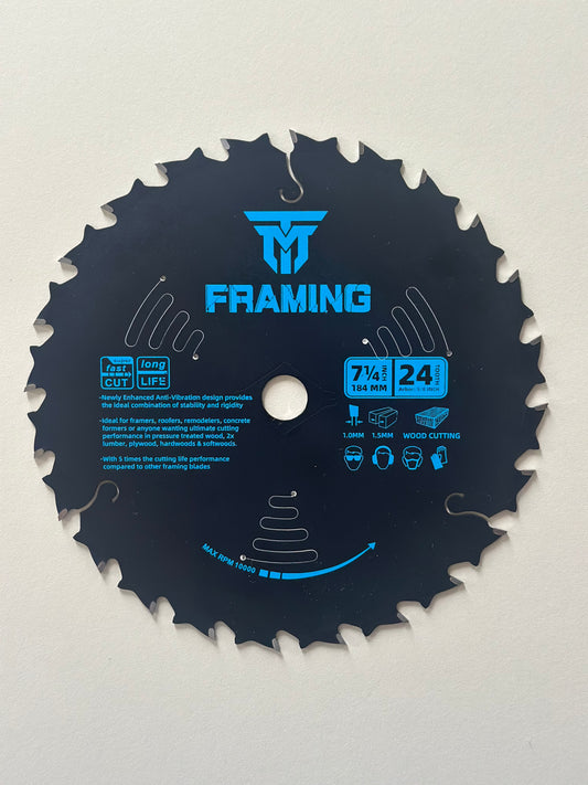 Trademark Industrial 7-1/4" 24 Tooth Circular Saw Blade