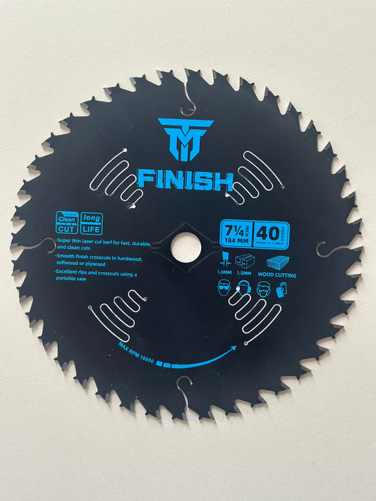 Trademark Industrial 7-1/4" 40 Tooth Circular Saw Blade
