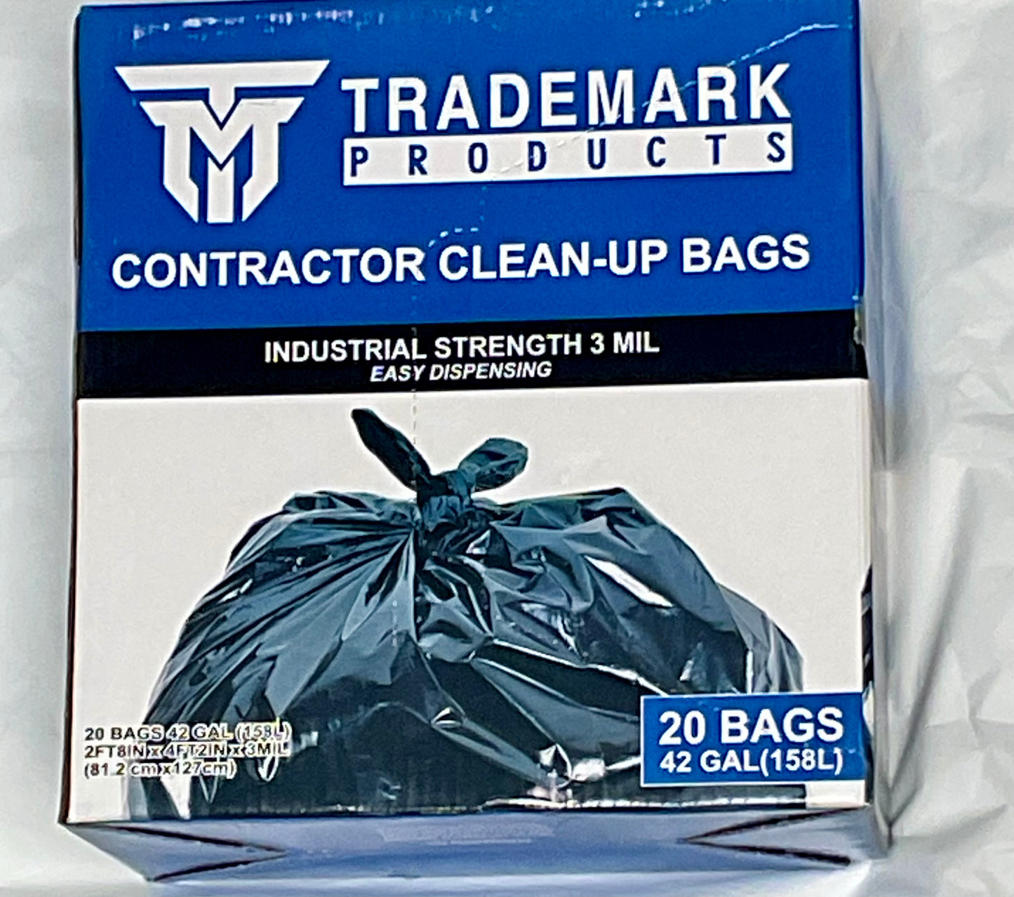 Trademark Industrial 3 Mil 42 Gallon Heavy Duty Contractor Bags
