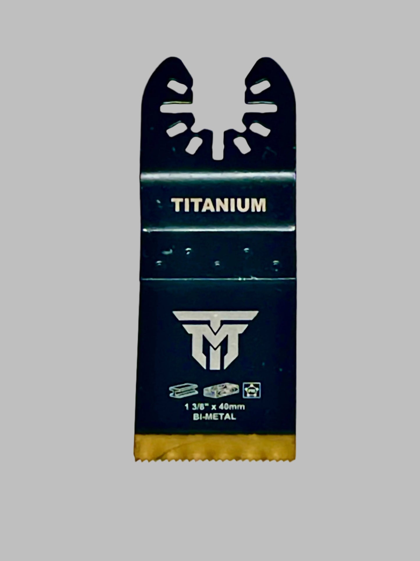 Trademark Universal Fit 1-3/8" Titanium Tip HCS Oscillating Blade