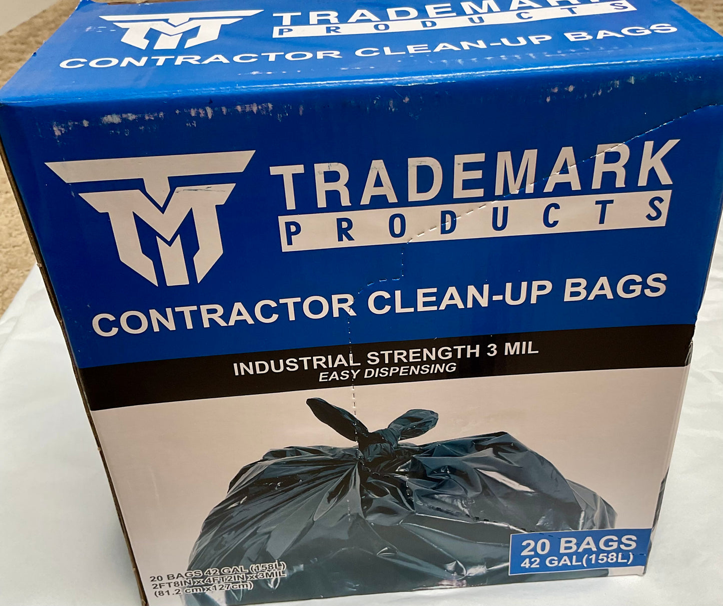 Trademark Industrial 3 Mil 42 Gallon Heavy Duty Contractor Bags